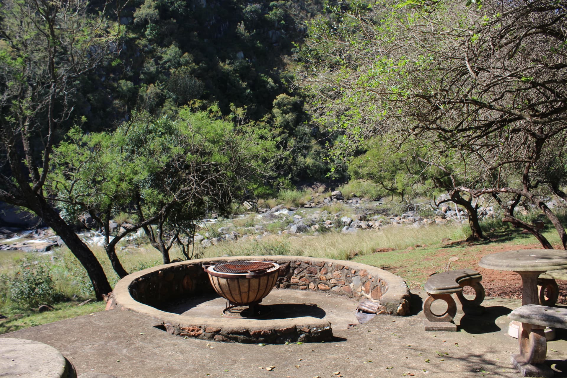 Camping braai area